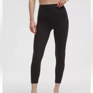 NWT Lululemon Align 28” Flocked Polka Dot Leggings  Size 8